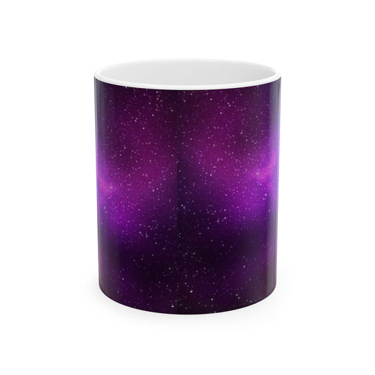 Cosmic Vibes Mug, Galaxy Coffee Cup, Space Art Mug, Purple Nebula Drinkware, Celestial Gift for Astronomers, Magical Morning Brew