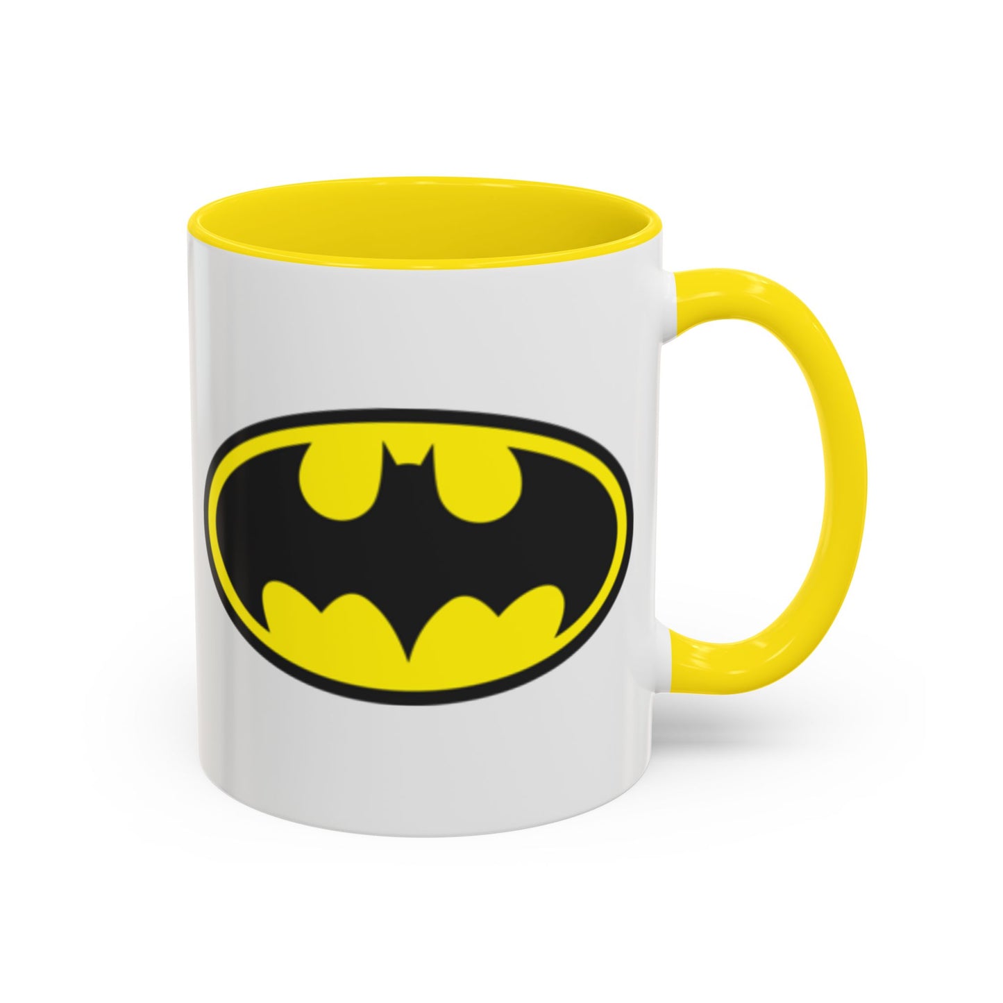 Batman Accent Coffee Mug - Perfect for Superhero Fans, Gifts for Birthdays, Collectible Kitchenware, Unique Office Decor