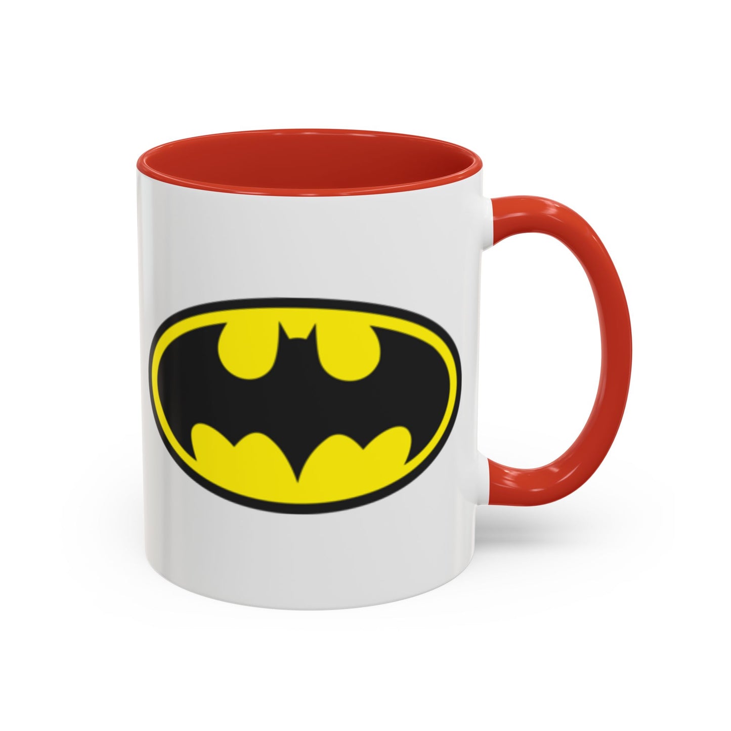 Batman Accent Coffee Mug - Perfect for Superhero Fans, Gifts for Birthdays, Collectible Kitchenware, Unique Office Decor