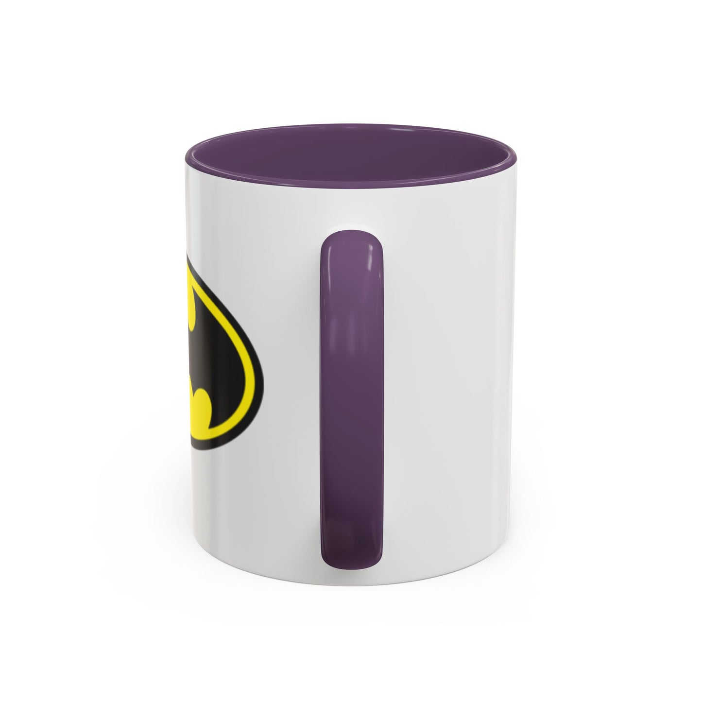 Batman Accent Coffee Mug - Perfect for Superhero Fans, Gifts for Birthdays, Collectible Kitchenware, Unique Office Decor