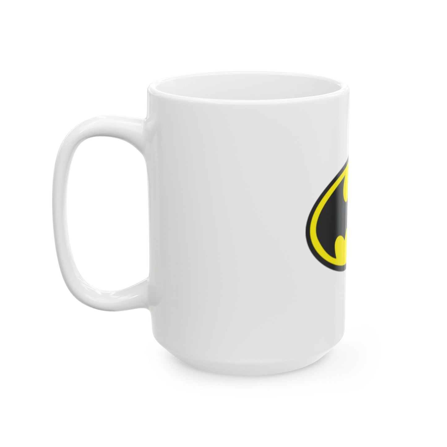 Batman Themed Ceramic Mug, Perfect for Superhero Fans, Gift for Birthdays, Collectible Cup, Unique Coffee Mug, Fun Home Decor