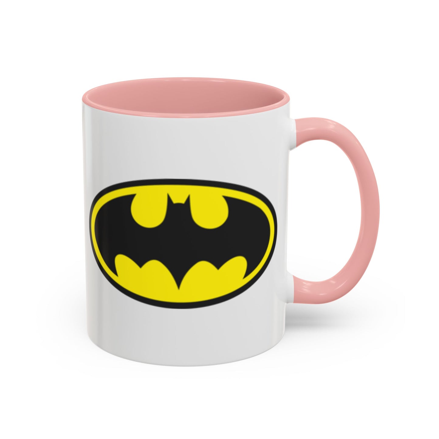 Batman Accent Coffee Mug - Perfect for Superhero Fans, Gifts for Birthdays, Collectible Kitchenware, Unique Office Decor