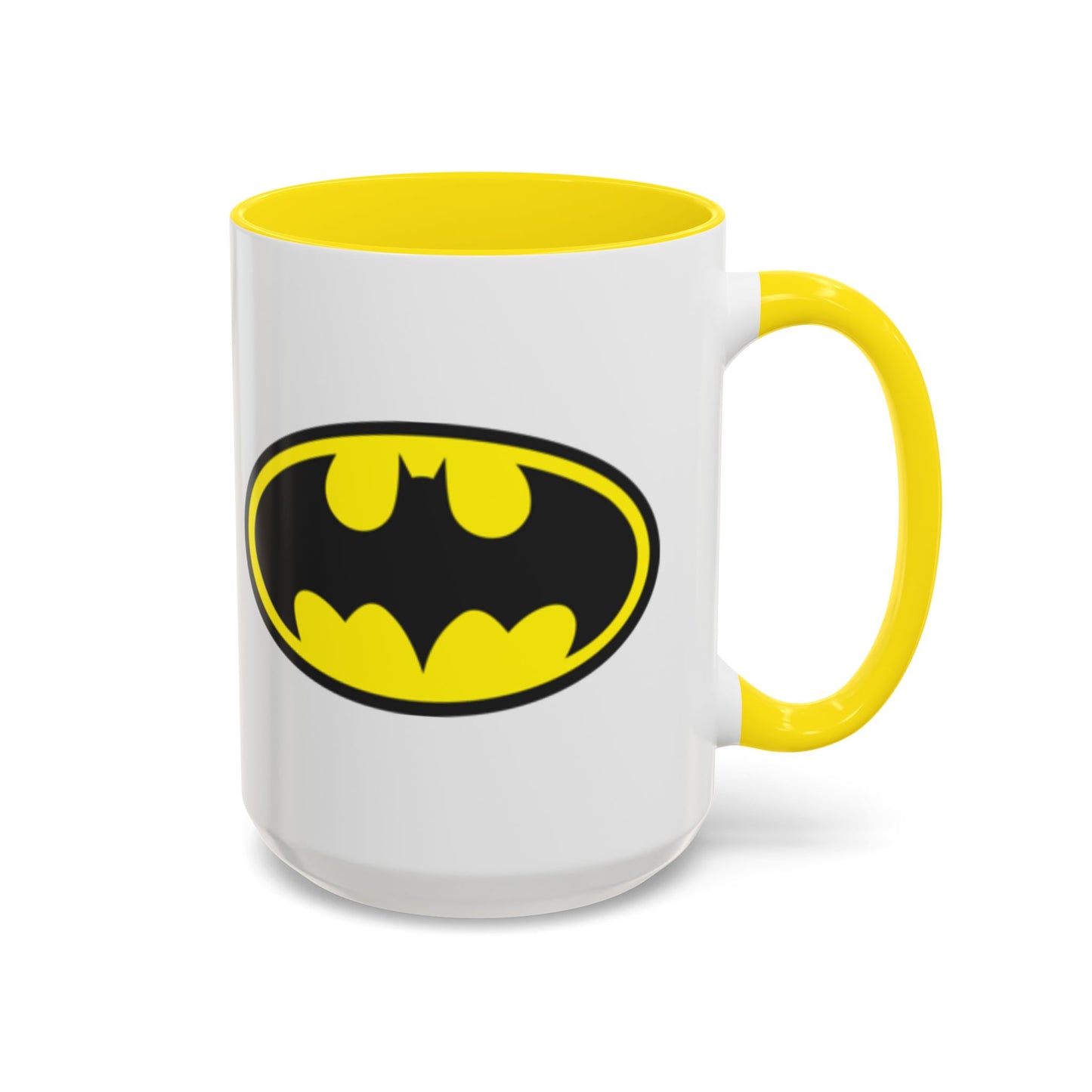 Batman Accent Coffee Mug - Perfect for Superhero Fans, Gifts for Birthdays, Collectible Kitchenware, Unique Office Decor