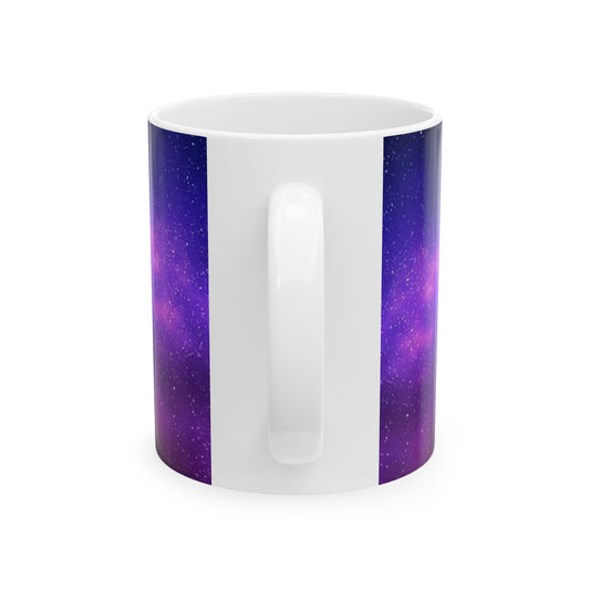 Cosmic Vibes Mug, Galaxy Coffee Cup, Space Art Mug, Purple Nebula Drinkware, Celestial Gift for Astronomers, Magical Morning Brew