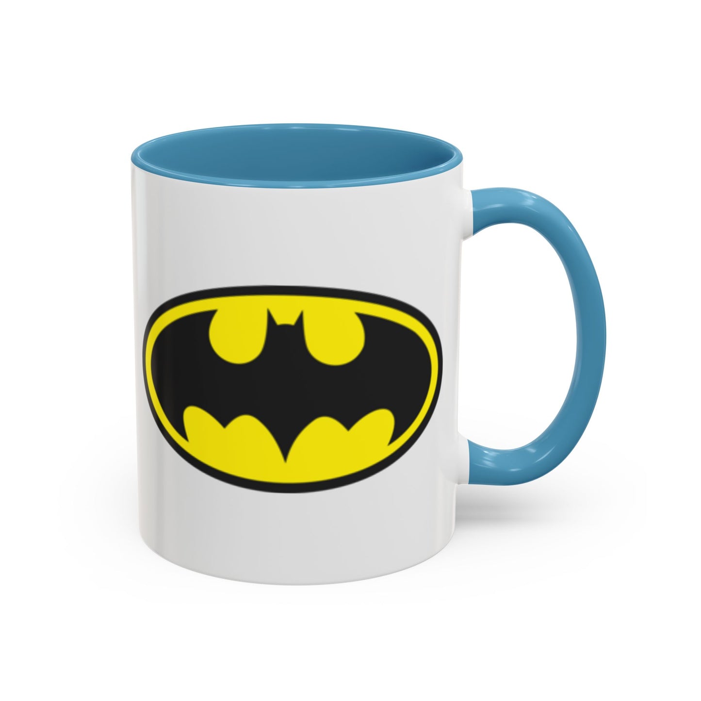 Batman Accent Coffee Mug - Perfect for Superhero Fans, Gifts for Birthdays, Collectible Kitchenware, Unique Office Decor
