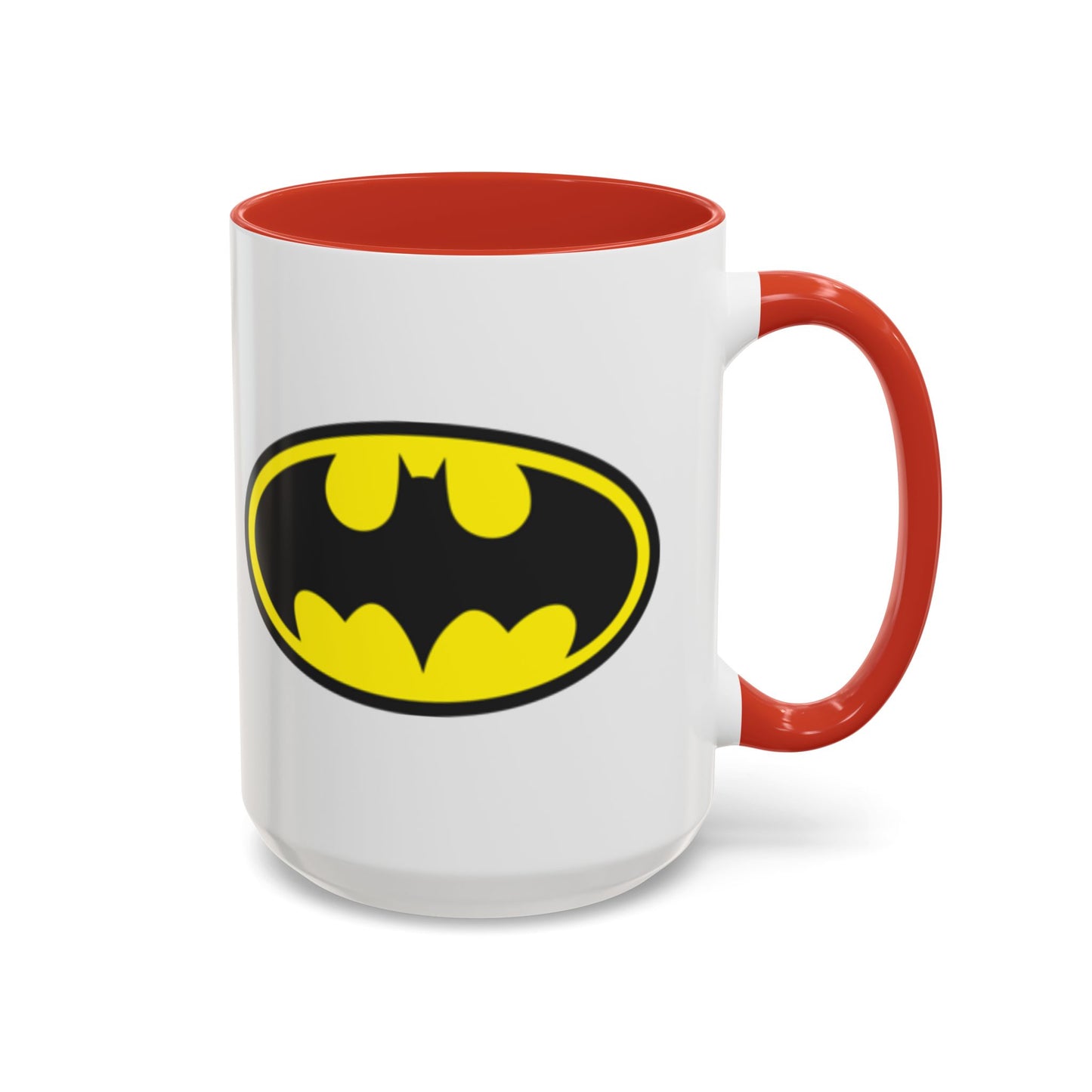 Batman Accent Coffee Mug - Perfect for Superhero Fans, Gifts for Birthdays, Collectible Kitchenware, Unique Office Decor
