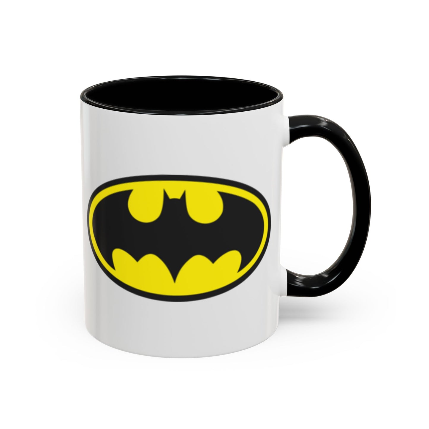 Batman Accent Coffee Mug - Perfect for Superhero Fans, Gifts for Birthdays, Collectible Kitchenware, Unique Office Decor