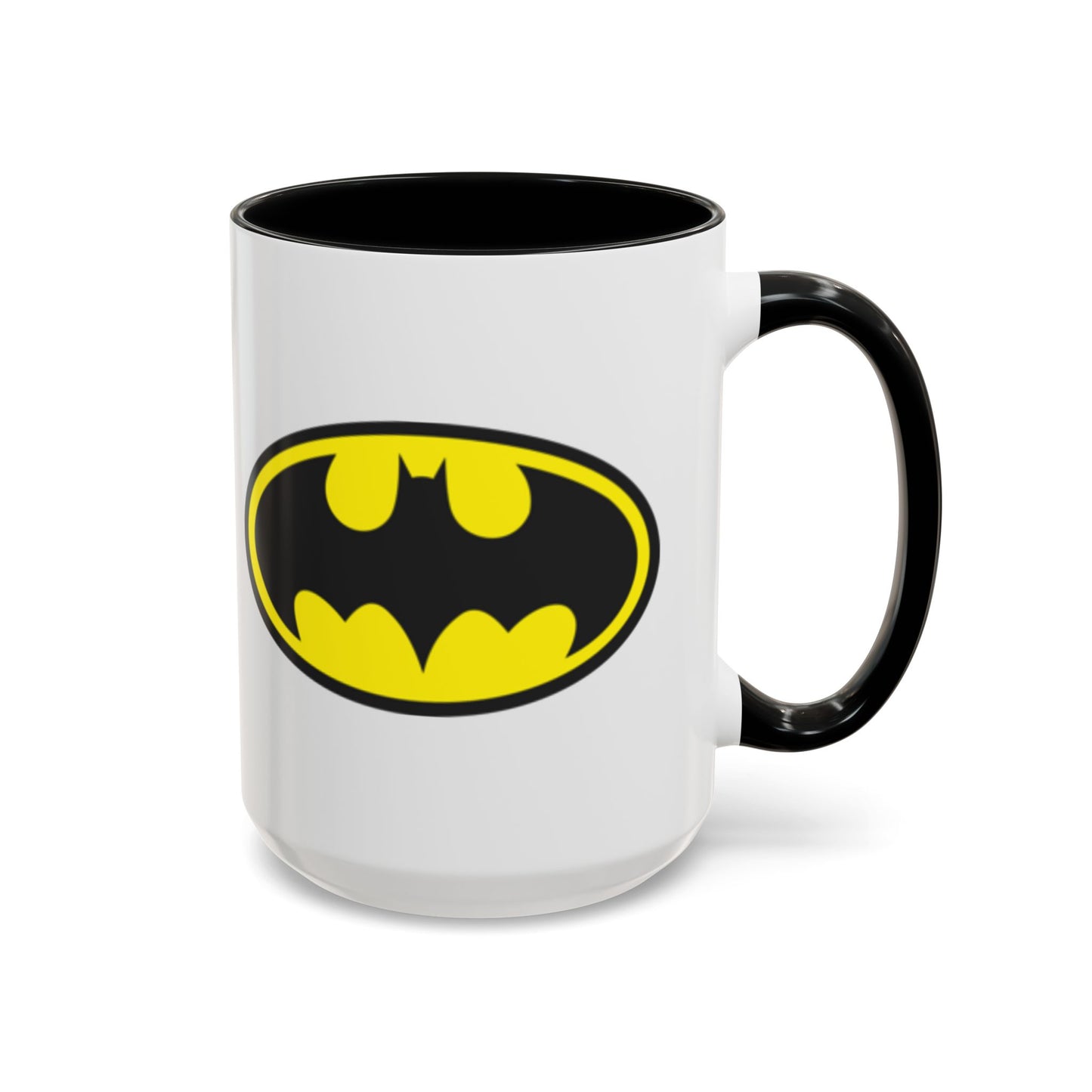 Batman Accent Coffee Mug - Perfect for Superhero Fans, Gifts for Birthdays, Collectible Kitchenware, Unique Office Decor
