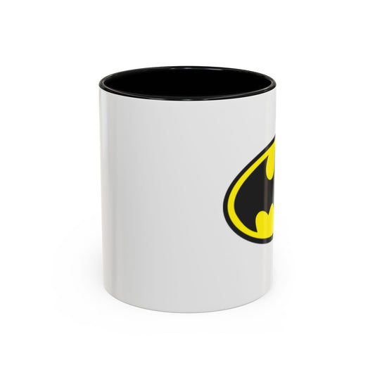 Batman Accent Coffee Mug - Perfect for Superhero Fans, Gifts for Birthdays, Collectible Kitchenware, Unique Office Decor