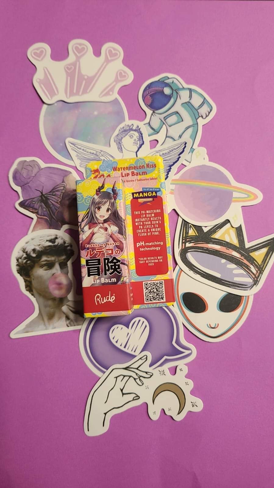 Rude Cosmetics Manga Colletion Lip Balm Watermelon Kiss