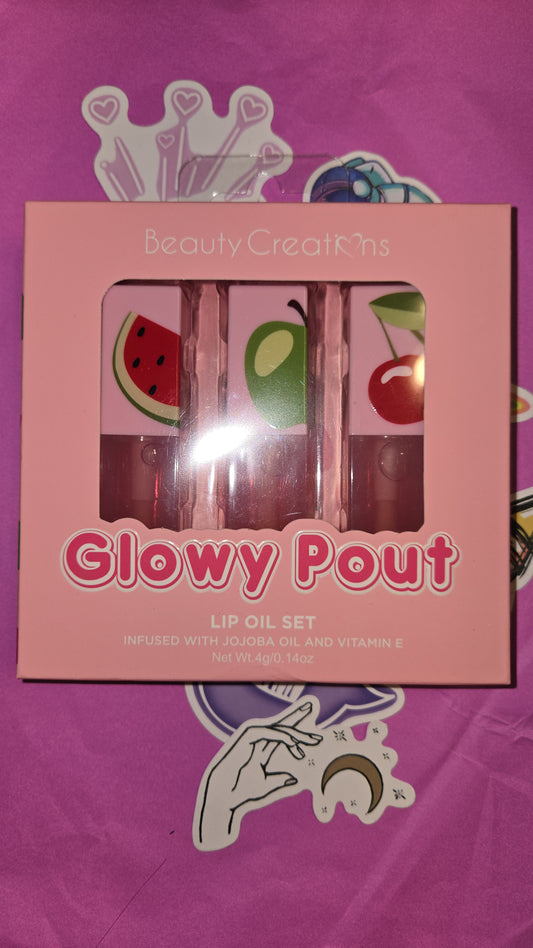 Beauty Creations Glowy Pout- Lip Oil Set